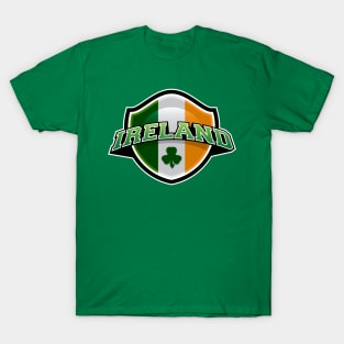 Ireland Flag Shield T-Shirt